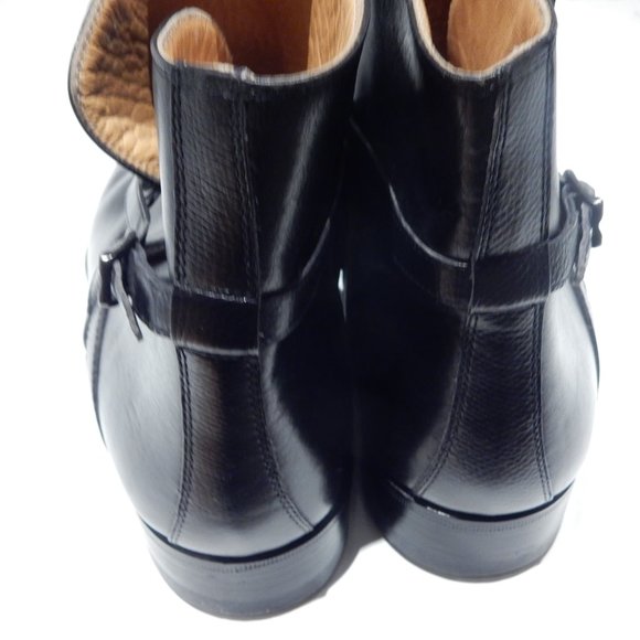 Gucci Black Leather Ankle Boots in Size EU 44 / USA 10 - 10.5 main image 6